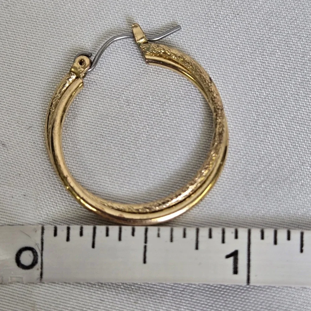 Gold Toned Twisted Design 1